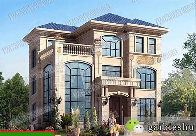 三層11×10米帶挑空客廳農(nóng)村別墅全套設(shè)計施工圖