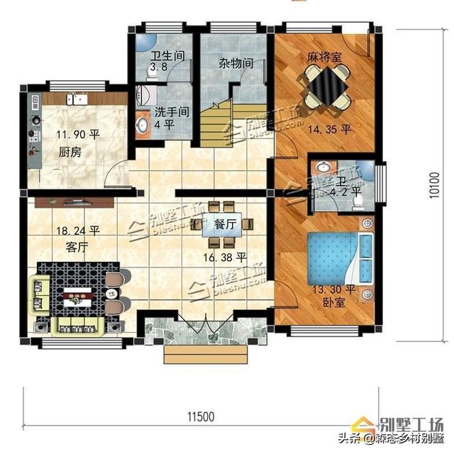 曬曬客戶新建的農(nóng)村三層小別墅及設(shè)計圖，造價40萬能拿下嗎？