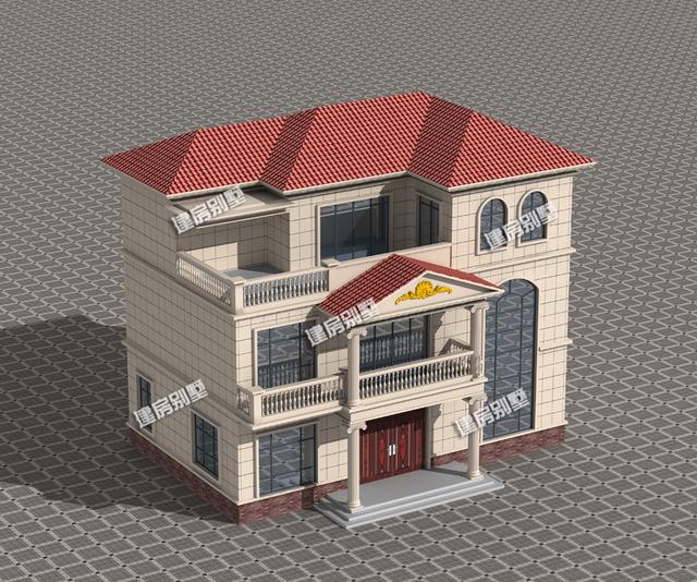 三層別墅設(shè)計(jì)圖，小進(jìn)深更需要好好布局，神位露臺(tái)都不缺