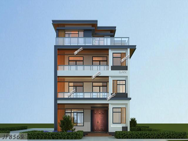 家有豪宅別人都羨慕不已，這款四層現(xiàn)風(fēng)格別墅設(shè)計(jì)圖，外觀時(shí)尚，布局合理