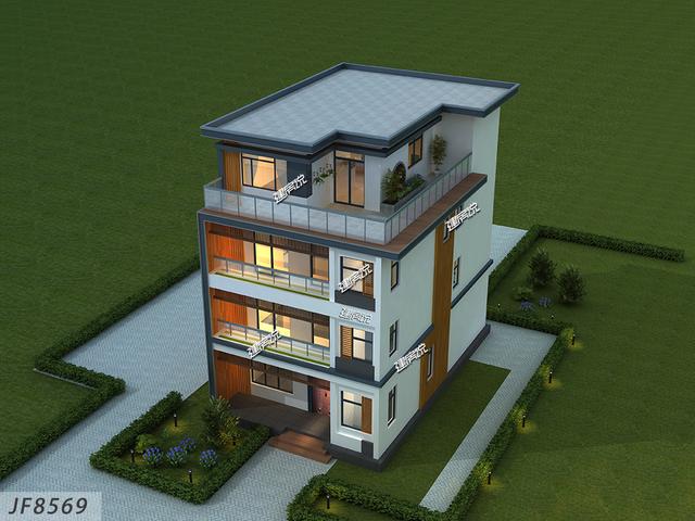 家有豪宅別人都羨慕不已，這款四層現(xiàn)風(fēng)格別墅設(shè)計(jì)圖，外觀時(shí)尚，布局合理