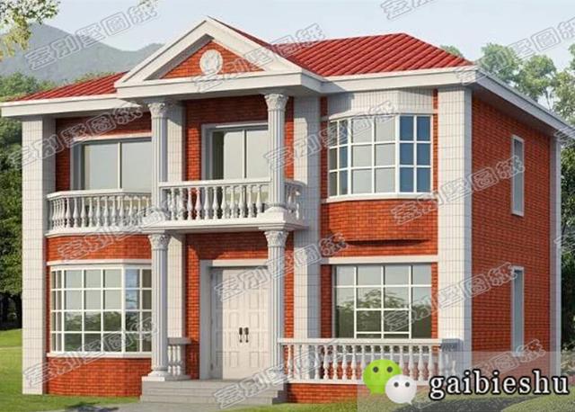 磚混結(jié)構(gòu)二層農(nóng)村住宅設(shè)計(jì)圖（全套施工圖），11X9米