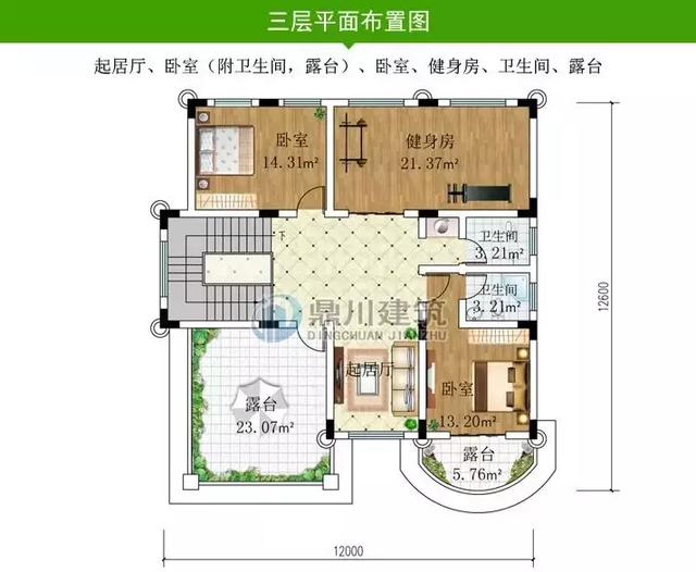 5款三層小別墅設計圖，農(nóng)村房子這樣建夠大氣夠體面，復式客廳+大露臺