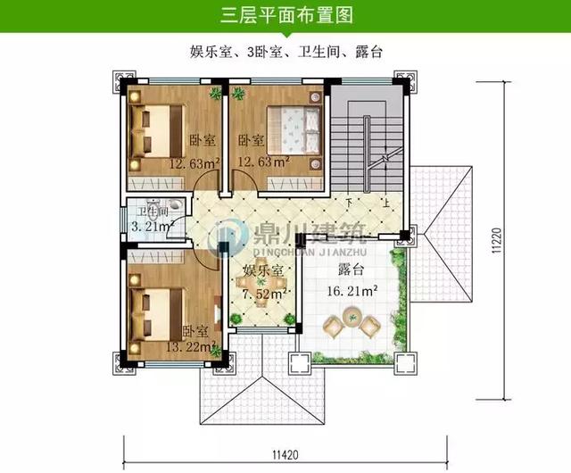 5款三層小別墅設計圖，農(nóng)村房子這樣建夠大氣夠體面，復式客廳+大露臺