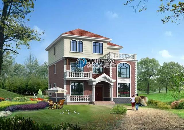 5款三層小別墅設計圖，農(nóng)村房子這樣建夠大氣夠體面，復式客廳+大露臺