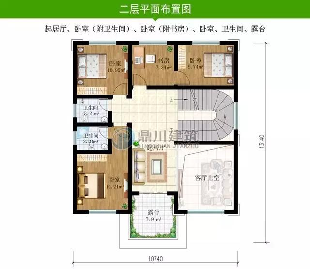 5款三層小別墅設計圖，農(nóng)村房子這樣建夠大氣夠體面，復式客廳+大露臺