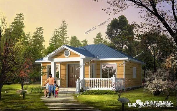 幾款一層養(yǎng)老別墅設(shè)計圖，造型簡單，造價經(jīng)濟，簡單實用