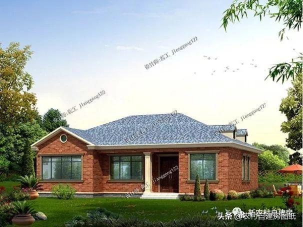 幾款一層養(yǎng)老別墅設(shè)計圖，造型簡單，造價經(jīng)濟，簡單實用