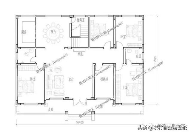 幾款一層養(yǎng)老別墅設(shè)計圖，造型簡單，造價經(jīng)濟，簡單實用