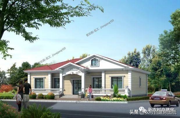 幾款一層養(yǎng)老別墅設(shè)計圖，造型簡單，造價經(jīng)濟，簡單實用