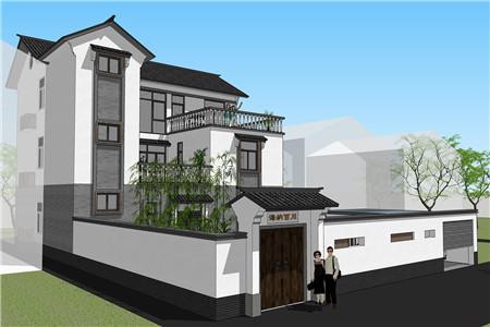 2024年新款中式風(fēng)格農(nóng)村三層別墅設(shè)計(jì)圖，外觀好，空間大