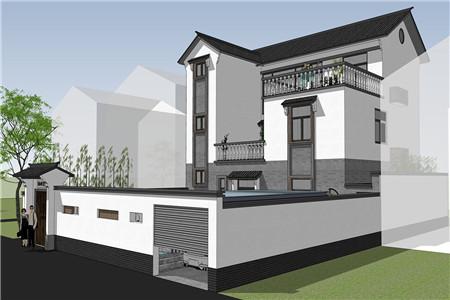 2024年新款中式風(fēng)格農(nóng)村三層別墅設(shè)計(jì)圖，外觀好，空間大