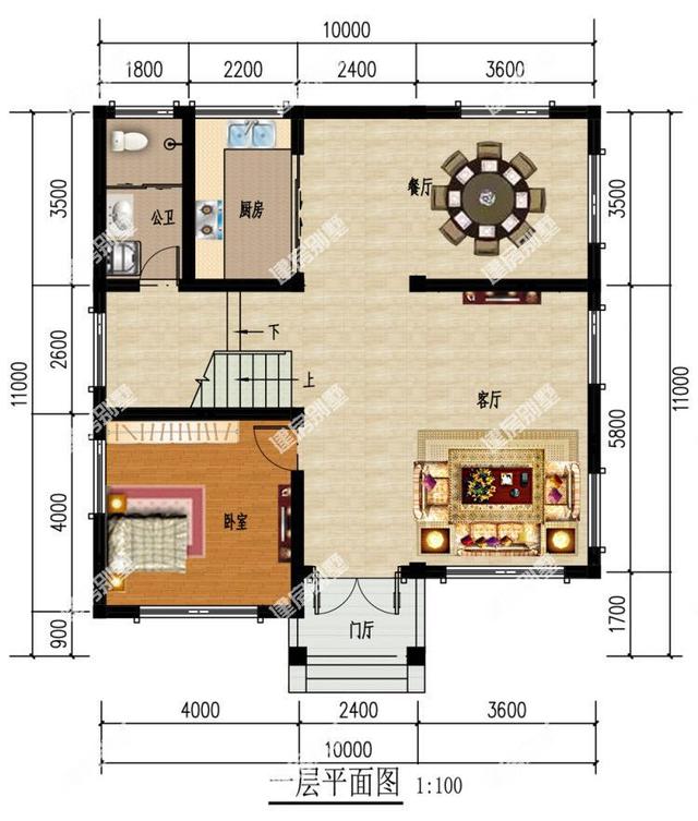 3款開間10米的農(nóng)村自建房設(shè)計(jì)圖，特別適合北方建