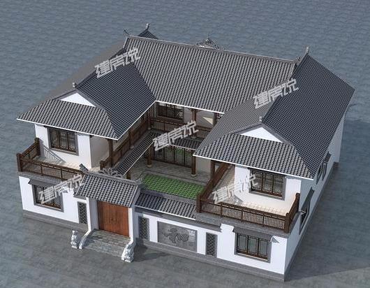 中國(guó)最美四合院別墅設(shè)計(jì)圖，這設(shè)計(jì)美的真是沒(méi)得挑，一看就知道是大戶人家。