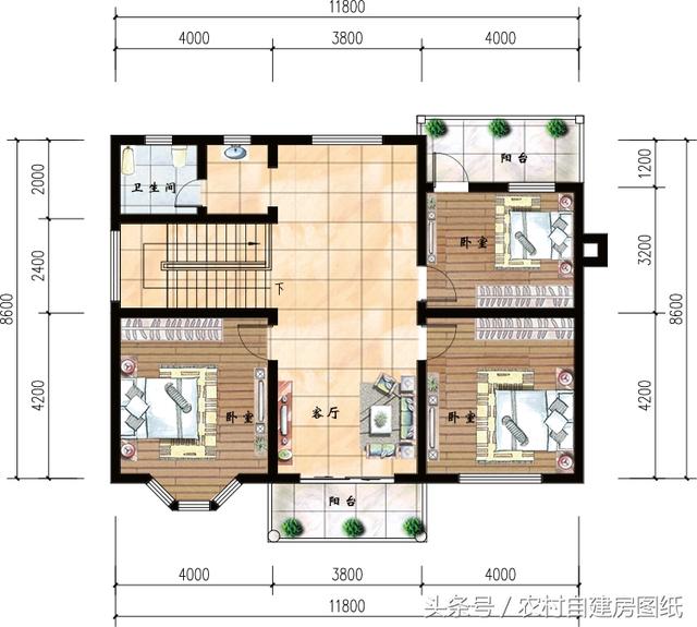 幾套20萬(wàn)30萬(wàn)40萬(wàn)預(yù)算的別墅設(shè)計(jì)圖分享給你們，建出來(lái)一定很漂亮