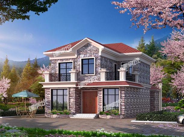 農(nóng)村最漂亮二層別墅設(shè)計(jì)圖，25萬(wàn)就能建，圖紙看到快收藏了