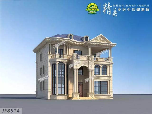 豪華別墅設(shè)計圖，江西老表花52萬建了棟，雍容華貴，人人夸他有本事