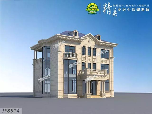 豪華別墅設(shè)計圖，江西老表花52萬建了棟，雍容華貴，人人夸他有本事