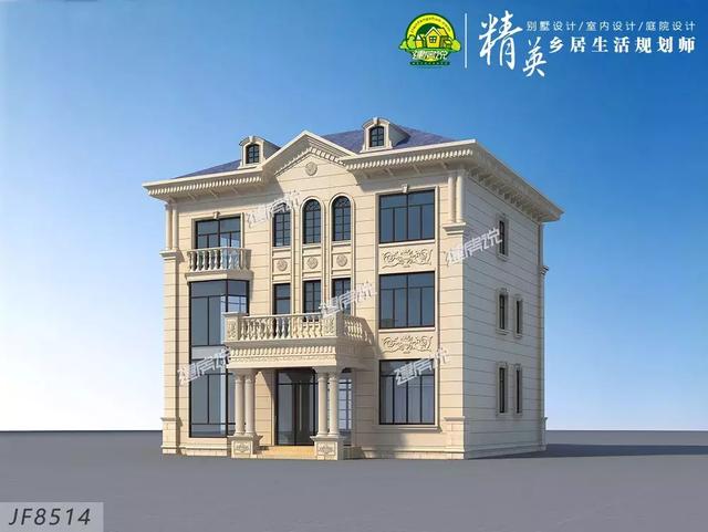 豪華別墅設(shè)計圖，江西老表花52萬建了棟，雍容華貴，人人夸他有本事