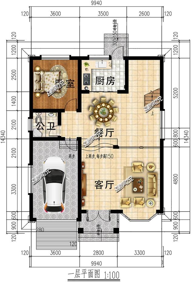 三層別墅設(shè)計(jì)圖，花34萬建了棟，對象媽媽看完之后，叫我改口叫媽