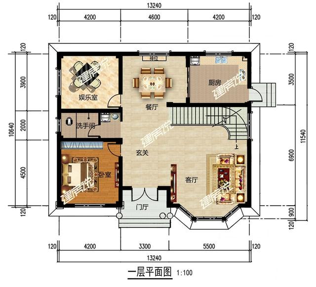 30萬的二層漂亮別墅設(shè)計圖，建棟每人敢說你家房子土