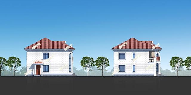 30萬的二層漂亮別墅設(shè)計圖，建棟每人敢說你家房子土