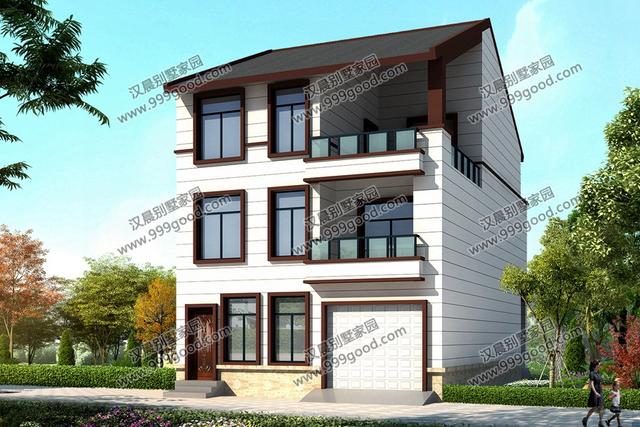 3套小開間農(nóng)村別墅設(shè)計圖，面寬8米左右，中式、歐式和現(xiàn)代風(fēng)都很美