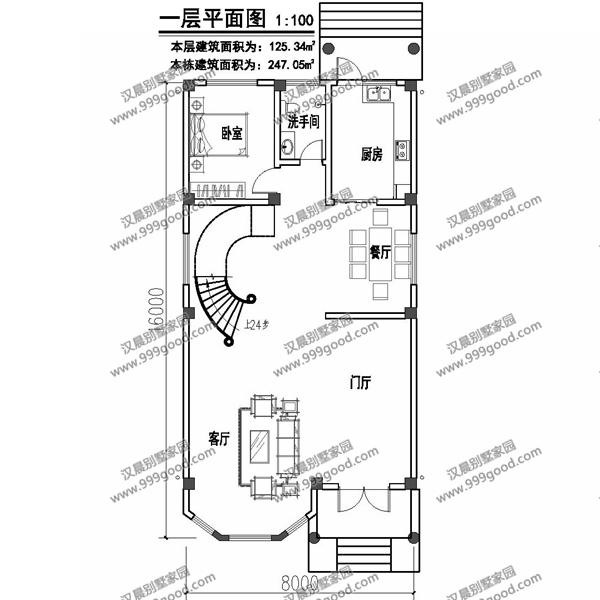3套小開間農(nóng)村別墅設(shè)計圖，面寬8米左右，中式、歐式和現(xiàn)代風(fēng)都很美