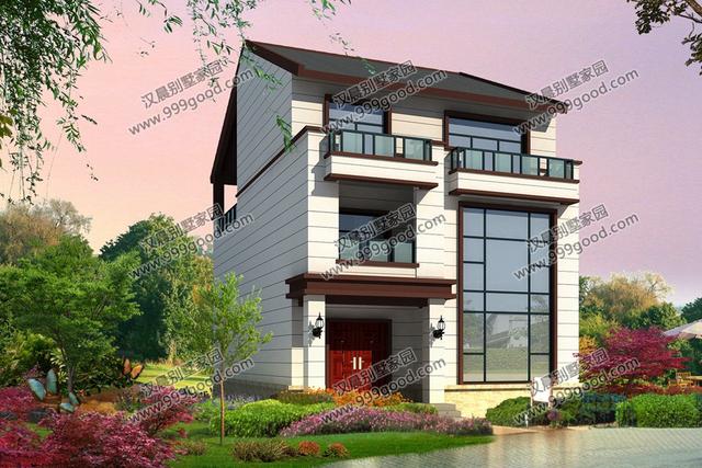 3套小開間農(nóng)村別墅設(shè)計圖，面寬8米左右，中式、歐式和現(xiàn)代風(fēng)都很美