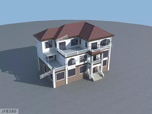 奢華歐式別墅設(shè)計(jì)圖，棋牌室，書房，大露臺(tái)，都只是標(biāo)配