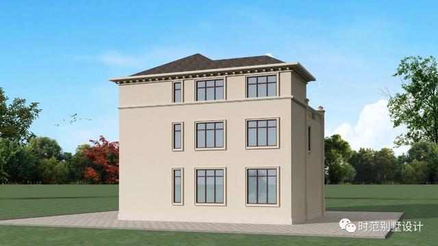 開間13米的復(fù)式三層鄉(xiāng)村別墅設(shè)計(jì)圖，7臥6衛(wèi)，建在老家很風(fēng)光