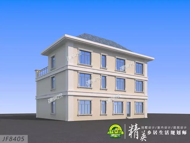 16X15三層歐式別墅設(shè)計(jì)圖，娛樂室+露臺(tái)+衣帽間，住的寬敞又舒適