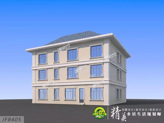 16X15三層歐式別墅設(shè)計(jì)圖，娛樂室+露臺(tái)+衣帽間，住的寬敞又舒適