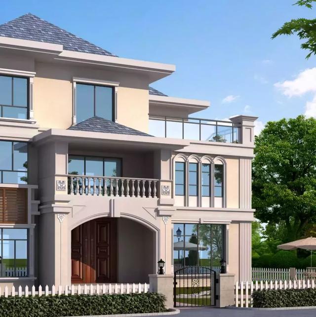 16X15三層歐式別墅設(shè)計(jì)圖，娛樂室+露臺(tái)+衣帽間，住的寬敞又舒適