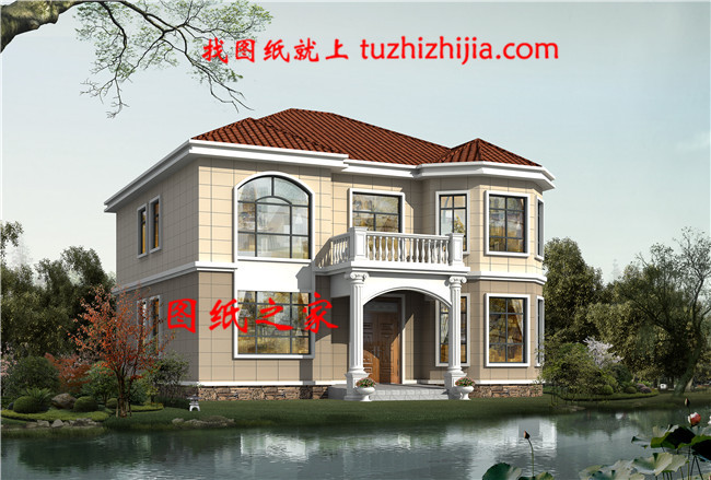 農(nóng)村簡(jiǎn)易二層樓設(shè)計(jì)圖，外觀簡(jiǎn)單漂亮，經(jīng)典時(shí)尚