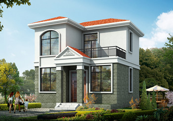 8萬元二層農(nóng)村房子圖片及設(shè)計圖，簡易二層小樓，占地50平米