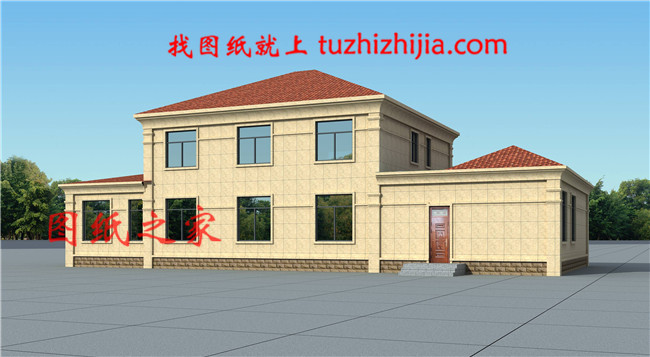 二層帶車庫歐式尊貴別墅，客廳中空，美觀，大氣，實用