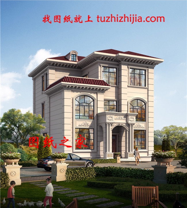 10米×12米30萬(wàn)以?xún)?nèi)農(nóng)村建房三層豪華歐式別墅，處處顯品味