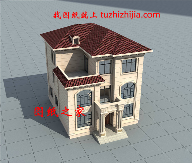 10米×12米30萬(wàn)以?xún)?nèi)農(nóng)村建房三層豪華歐式別墅，處處顯品味