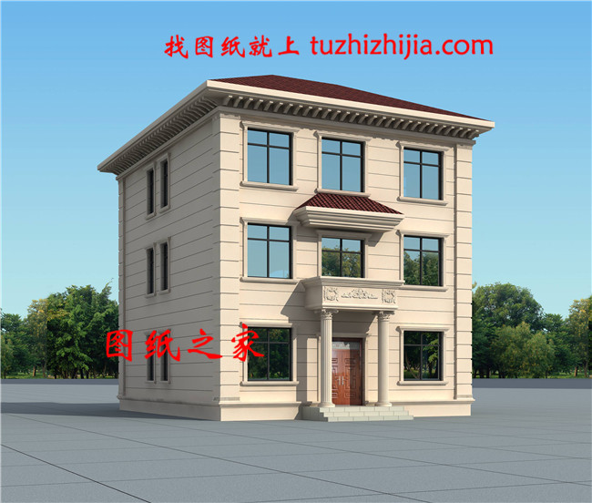 10米×12米30萬(wàn)以?xún)?nèi)農(nóng)村建房三層豪華歐式別墅，處處顯品味