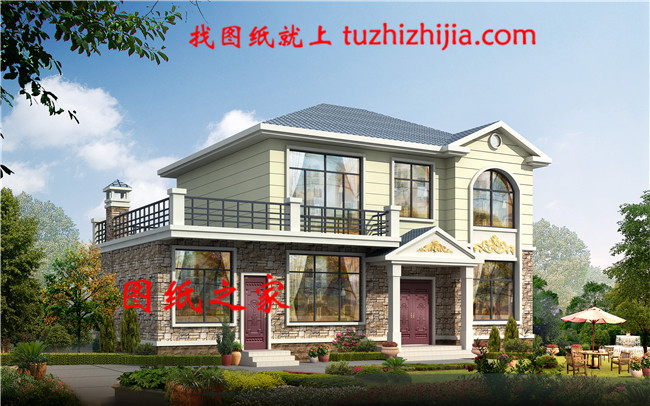 農(nóng)村27萬(wàn)二層自建別墅設(shè)計(jì)圖，占地140平米左右，戶(hù)型極好