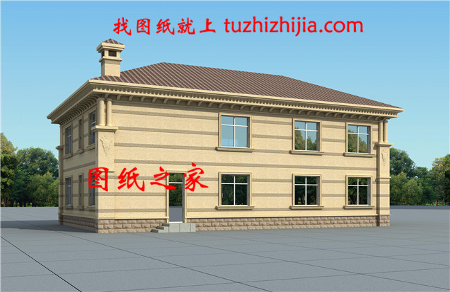 50萬(wàn)左右農(nóng)村豪華二層別墅 ，大廳中空，外觀精美獨(dú)特