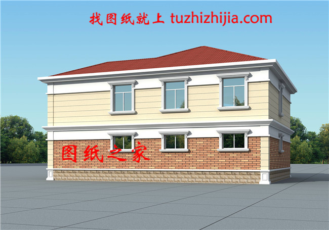 200平米2層別墅設(shè)計(jì)圖，別墅的配色清新淡雅