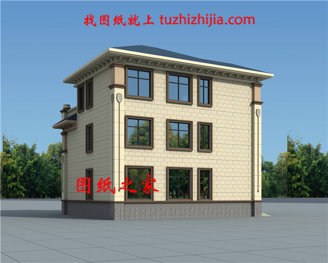 一層一戶歐式三層豪華別墅，三室兩廳一廚兩衛(wèi)一