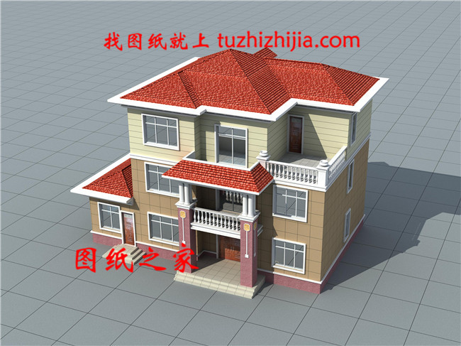 2019新款三層別墅設計圖片大全，占地170平米左右