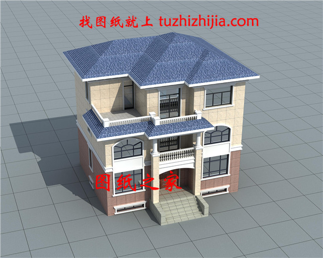 最新款二層半別墅圖片，占地115平米左右，帶地下室，帶露臺