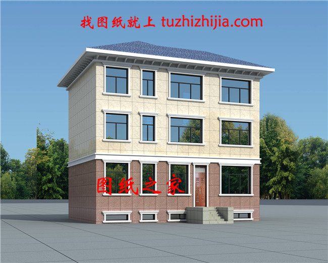 最新款二層半別墅圖片，占地115平米左右，帶地下室，帶露臺