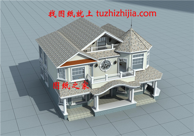 五十萬二層半鄉(xiāng)村別墅，占地200平米左右，客廳挑空設計