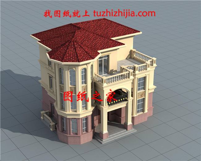 最好看的新款農(nóng)村三層復(fù)式別墅設(shè)計圖片