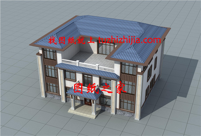 現(xiàn)代簡歐帶健身房+影音室三層自建別墅